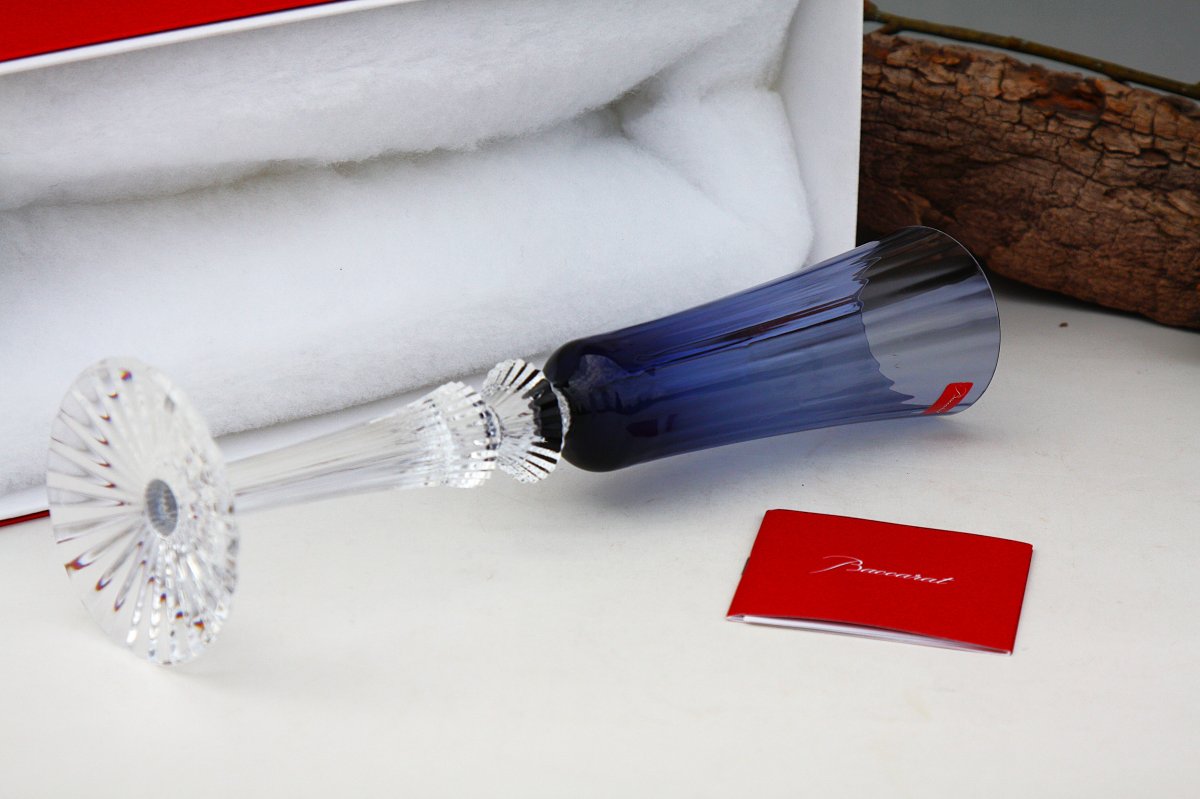 Set de 2 flûtes à Champagne en cristal de Baccarat modèle Mille Nuits-photo-7