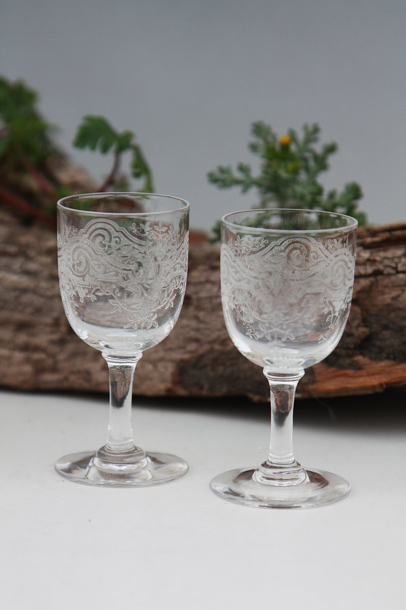 Service à liqueur en cristal de Baccarat modèle Médicis-photo-2