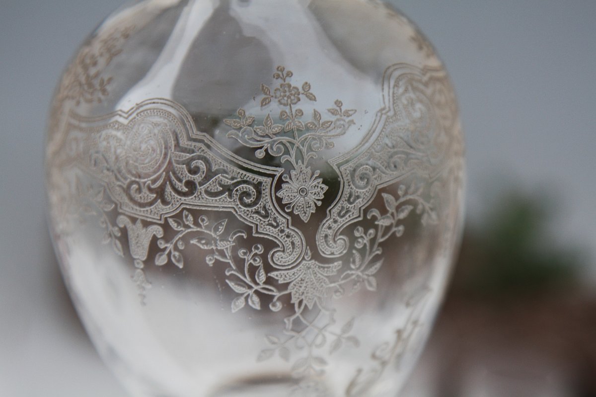 Service à liqueur en cristal de Baccarat modèle Médicis-photo-3