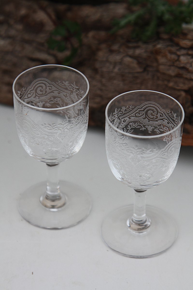 Service à liqueur en cristal de Baccarat modèle Médicis-photo-2