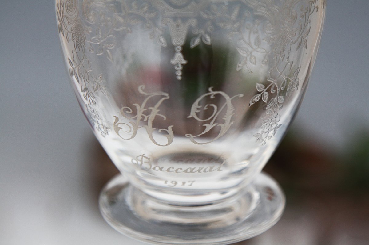 Service à liqueur en cristal de Baccarat modèle Médicis-photo-5