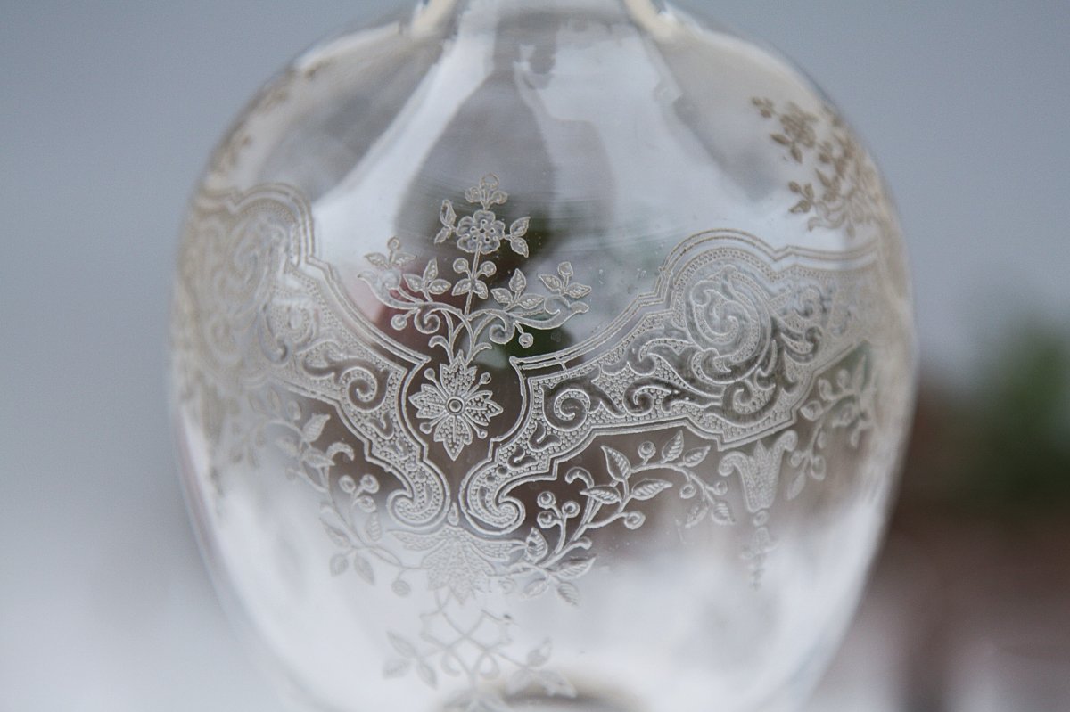 Service à liqueur en cristal de Baccarat modèle Médicis-photo-6