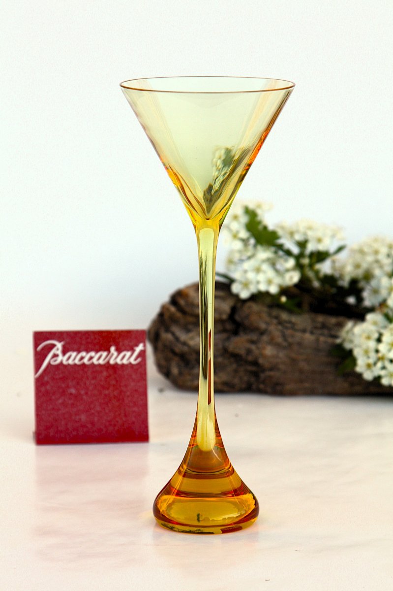Set de 2 verres en cristal de Baccarat modèle Bouquet design R. Rigot-photo-2