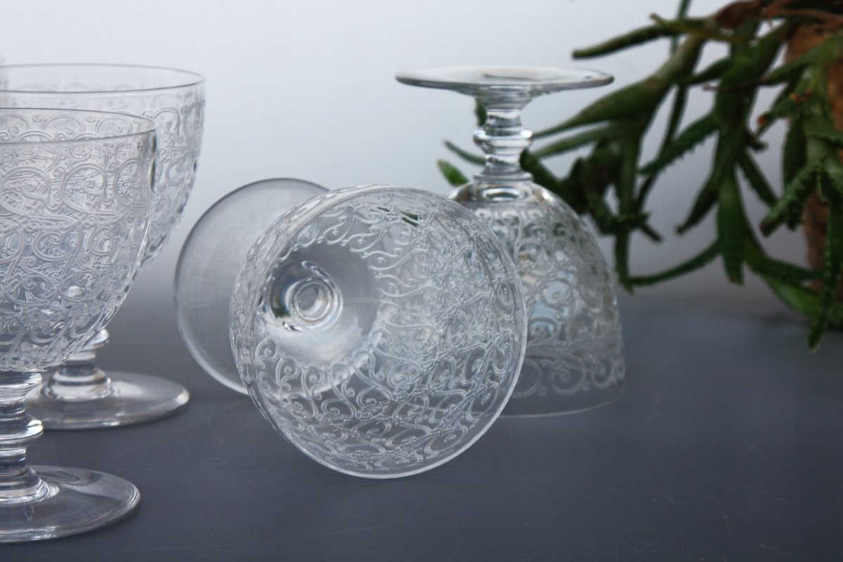 Set de 6 verres à vin n°3 en cristal de Baccarat modèle Rohan-photo-5