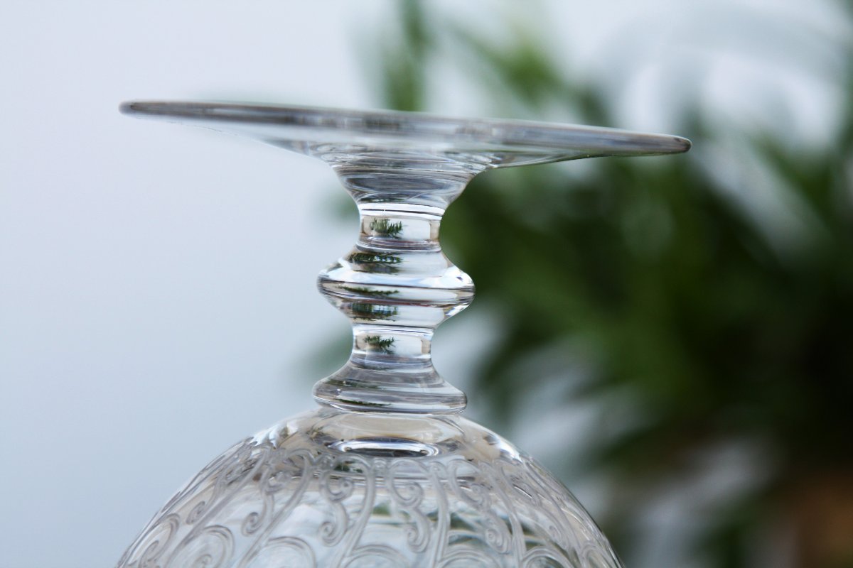 Set de 6 verres à vin n°3 en cristal de Baccarat modèle Rohan-photo-6