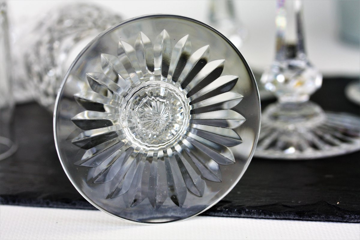 Set de 6 flûtes à champagne en cristal de Baccarat, modèle Colbert-photo-3