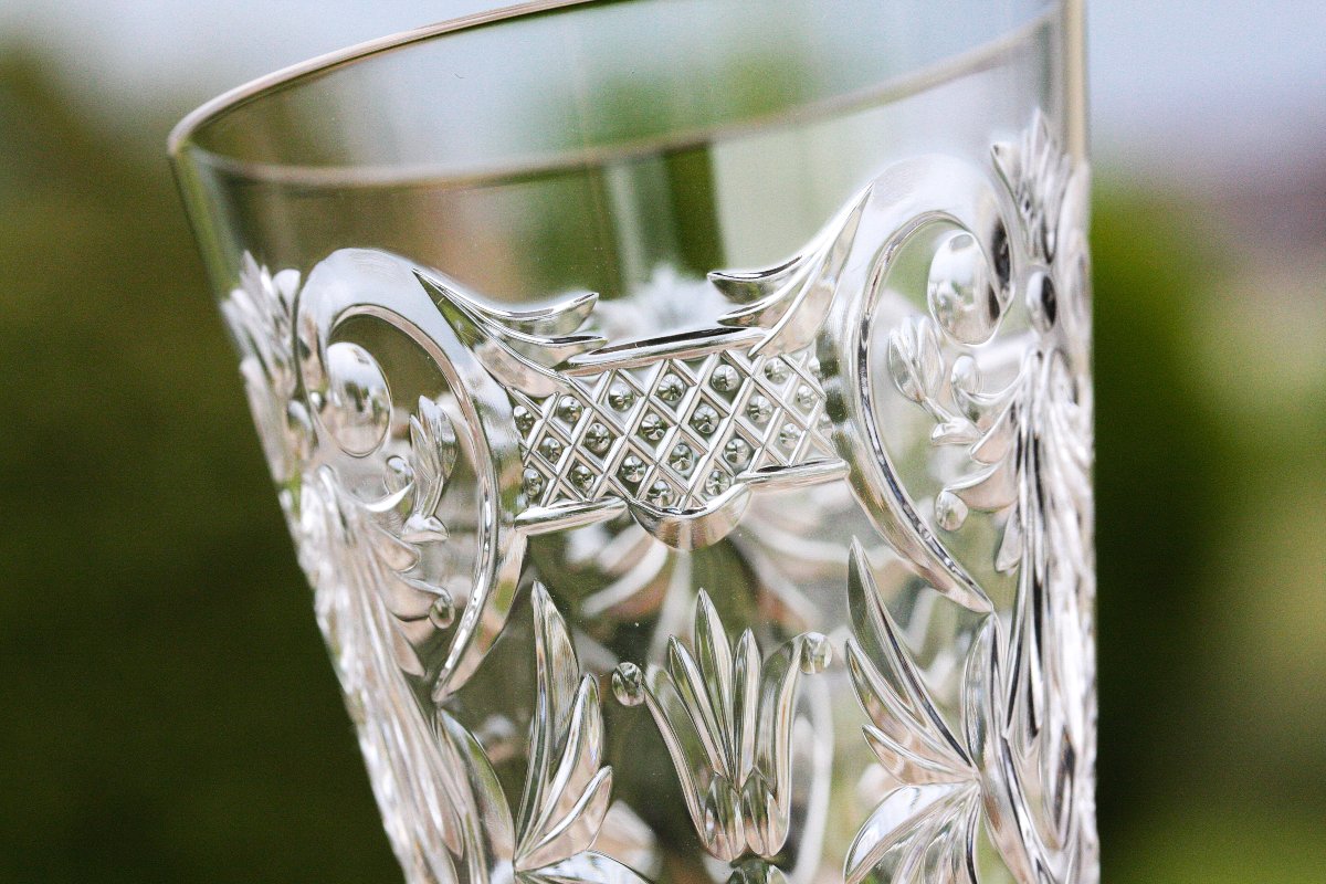 Set de 6 flûtes à Champagne en cristal de Baccarat modèle Marennes-photo-3