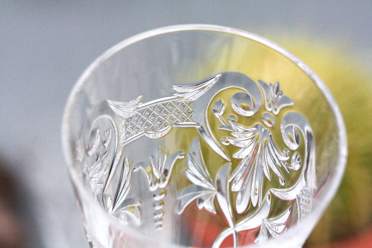 Set de 6 flûtes à Champagne en cristal de Baccarat modèle Marennes-photo-2
