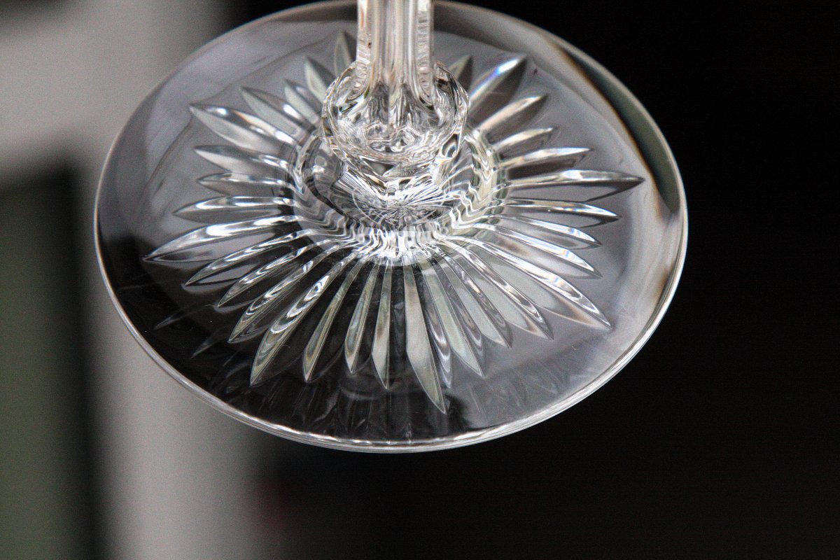 Set de 6 flûtes à Champagne en cristal de Baccarat modèle Marennes-photo-6