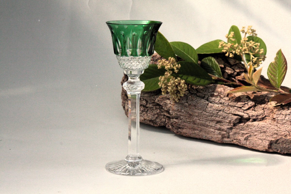 Set de 4 verres à liqueur en cristal de Saint Louis modèle Tommy-photo-2