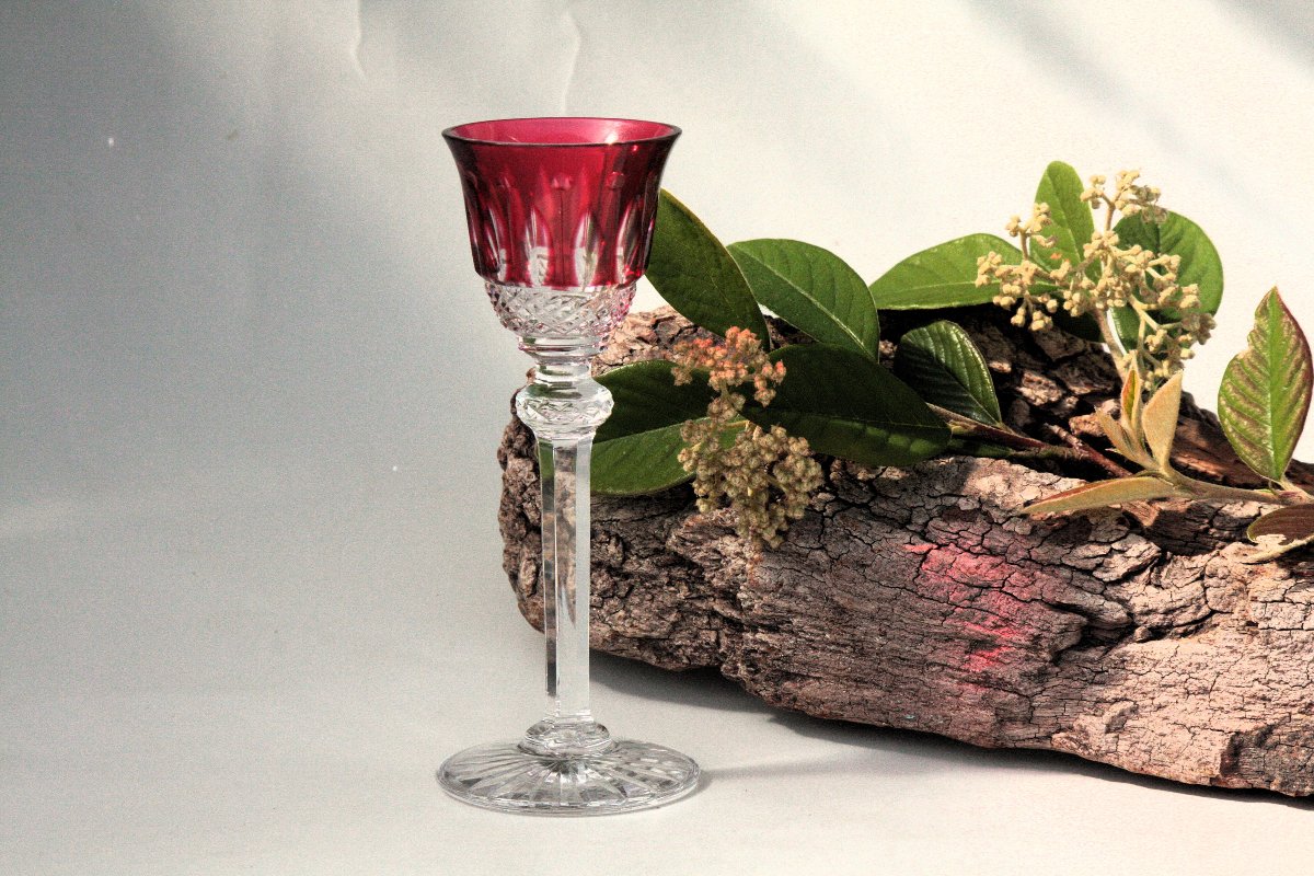 Set de 4 verres à liqueur en cristal de Saint Louis modèle Tommy-photo-4