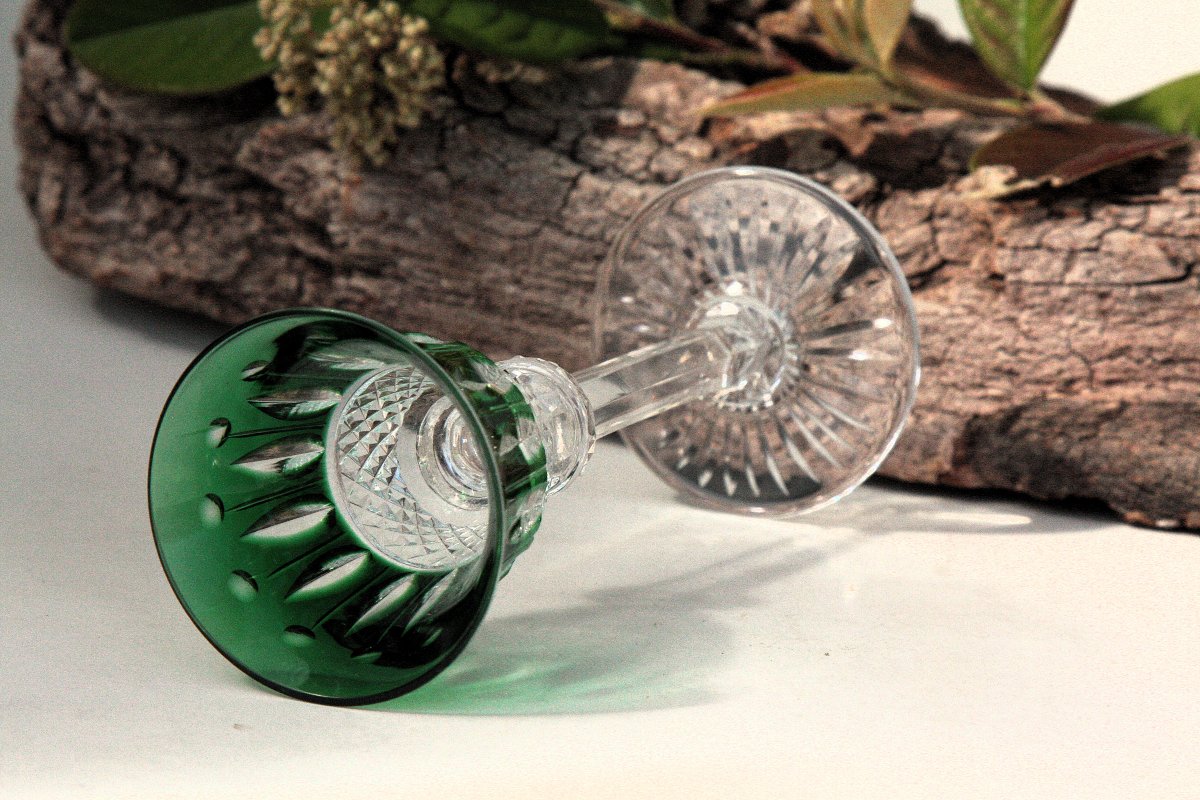 Set de 4 verres à liqueur en cristal de Saint Louis modèle Tommy-photo-1