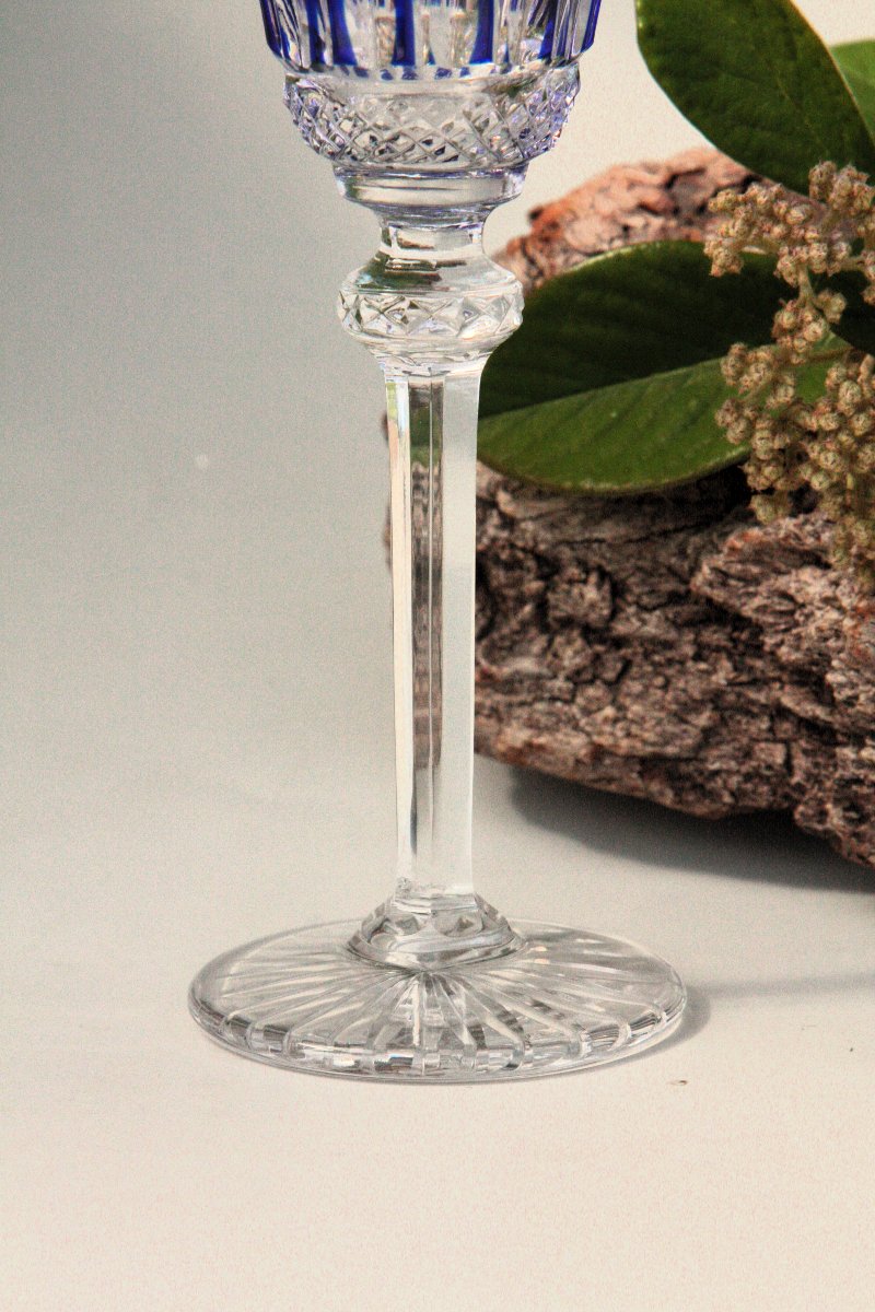Set de 4 verres à liqueur en cristal de Saint Louis modèle Tommy-photo-5