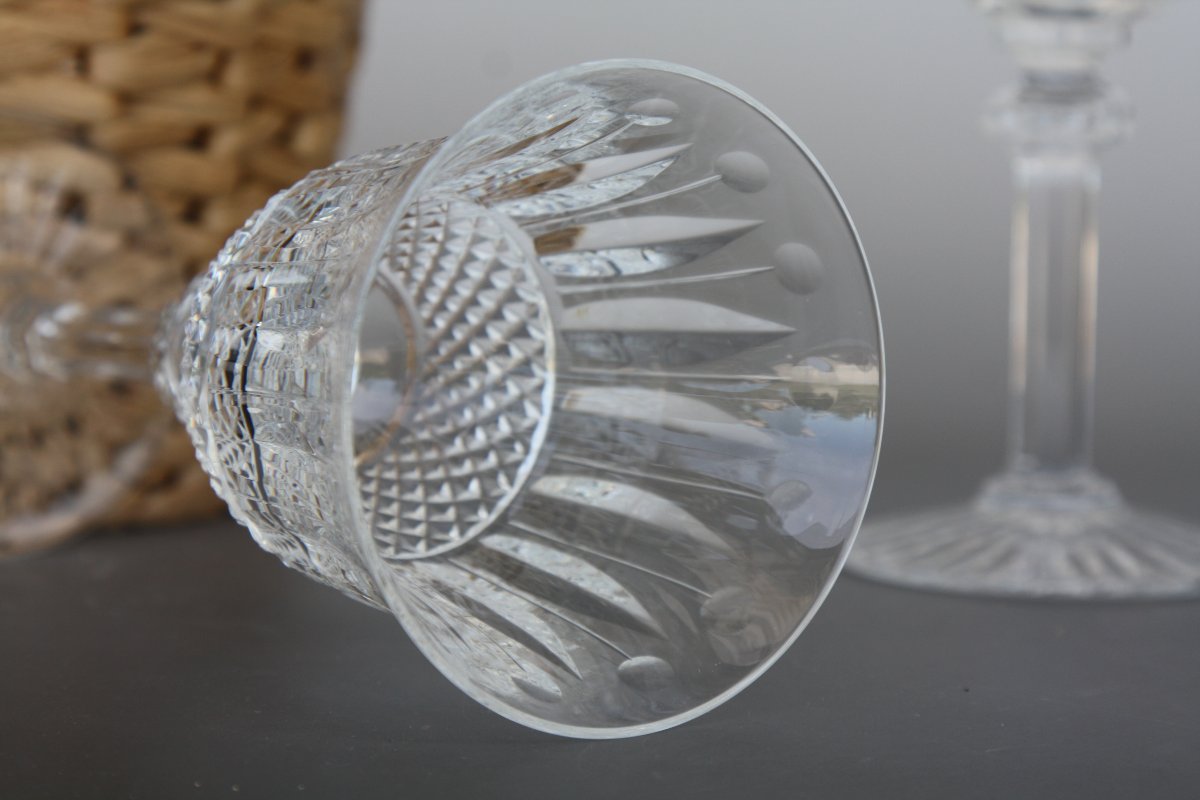 Set De 6 Verres à Vin N°3 En Cristal de Saint-Louis Modèle Tommy-photo-1