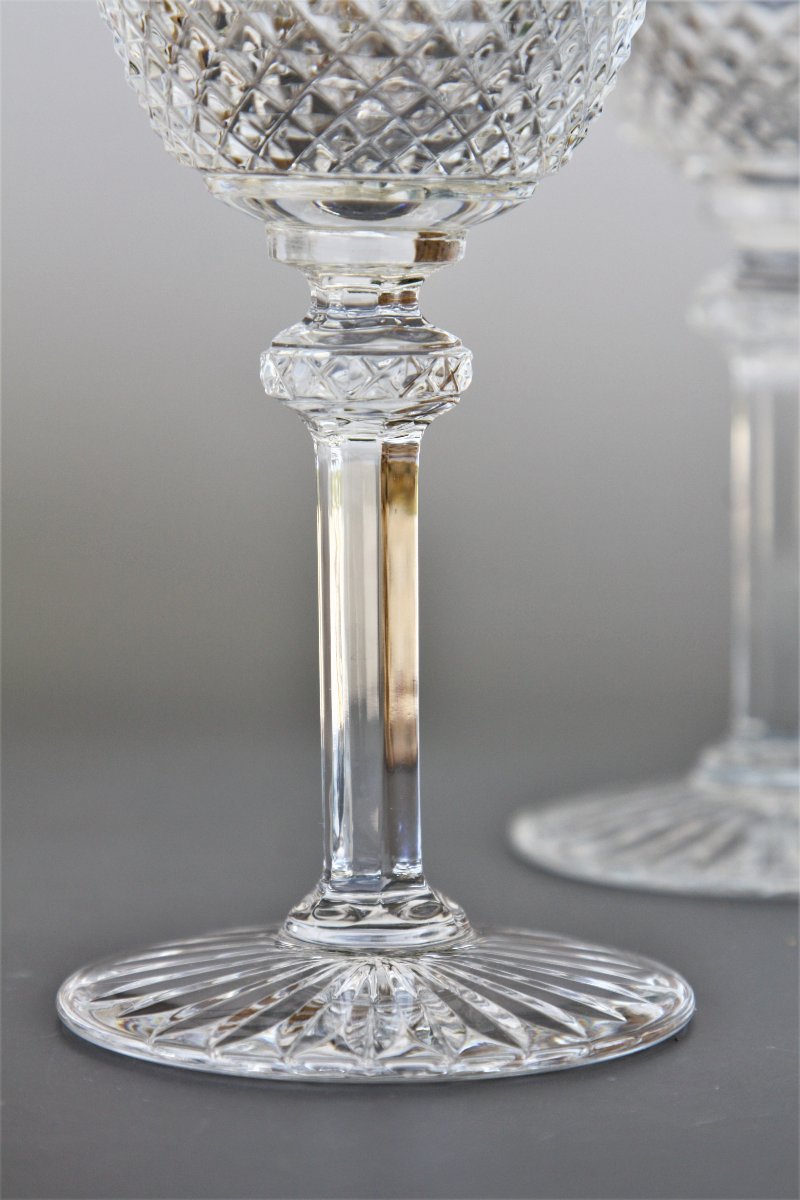 Set De 6 Verres à Vin N°3 En Cristal de Saint-Louis Modèle Tommy-photo-3