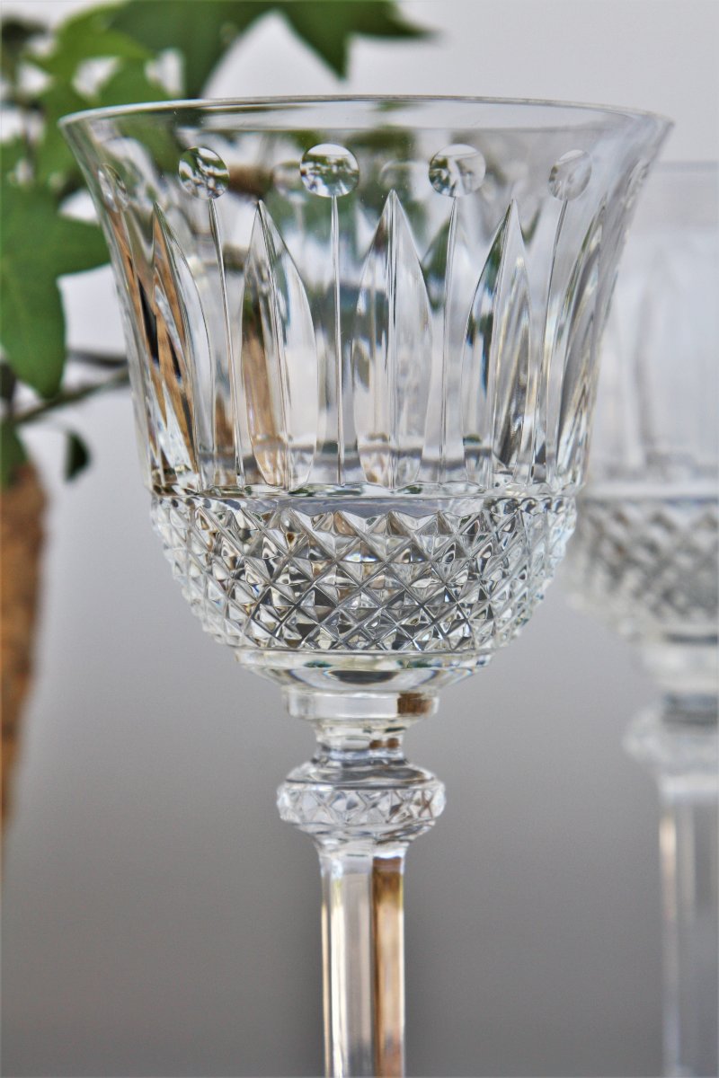 Set De 6 Verres à Vin N°3 En Cristal de Saint-Louis Modèle Tommy-photo-4