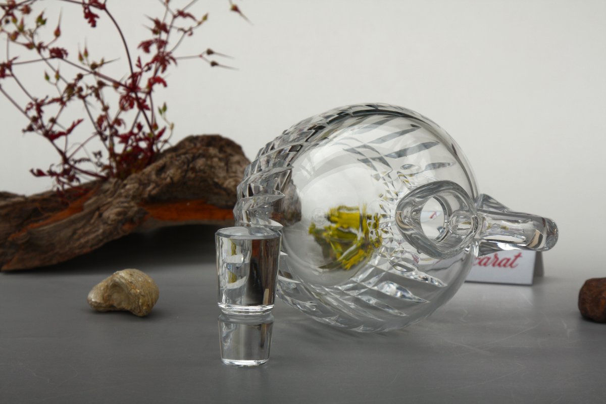 Baccarat Crystal Whiskey Decanter, Air France Model-photo-2