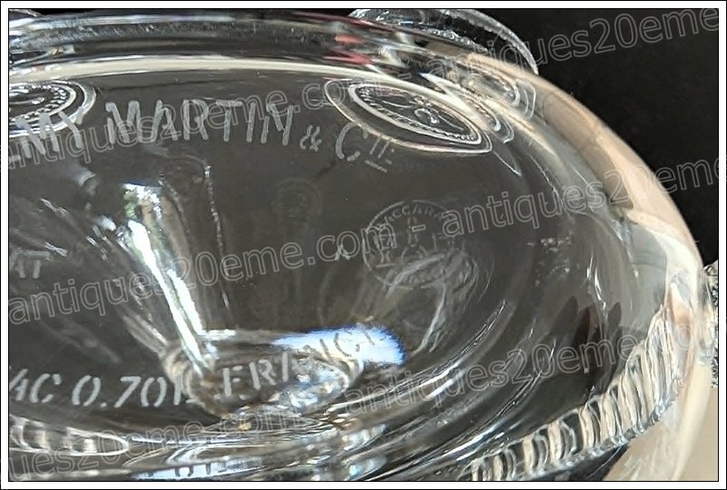 Baccarat Crystal Cognac Decanter, Louis XIII Model, For Rémy Martin-photo-7