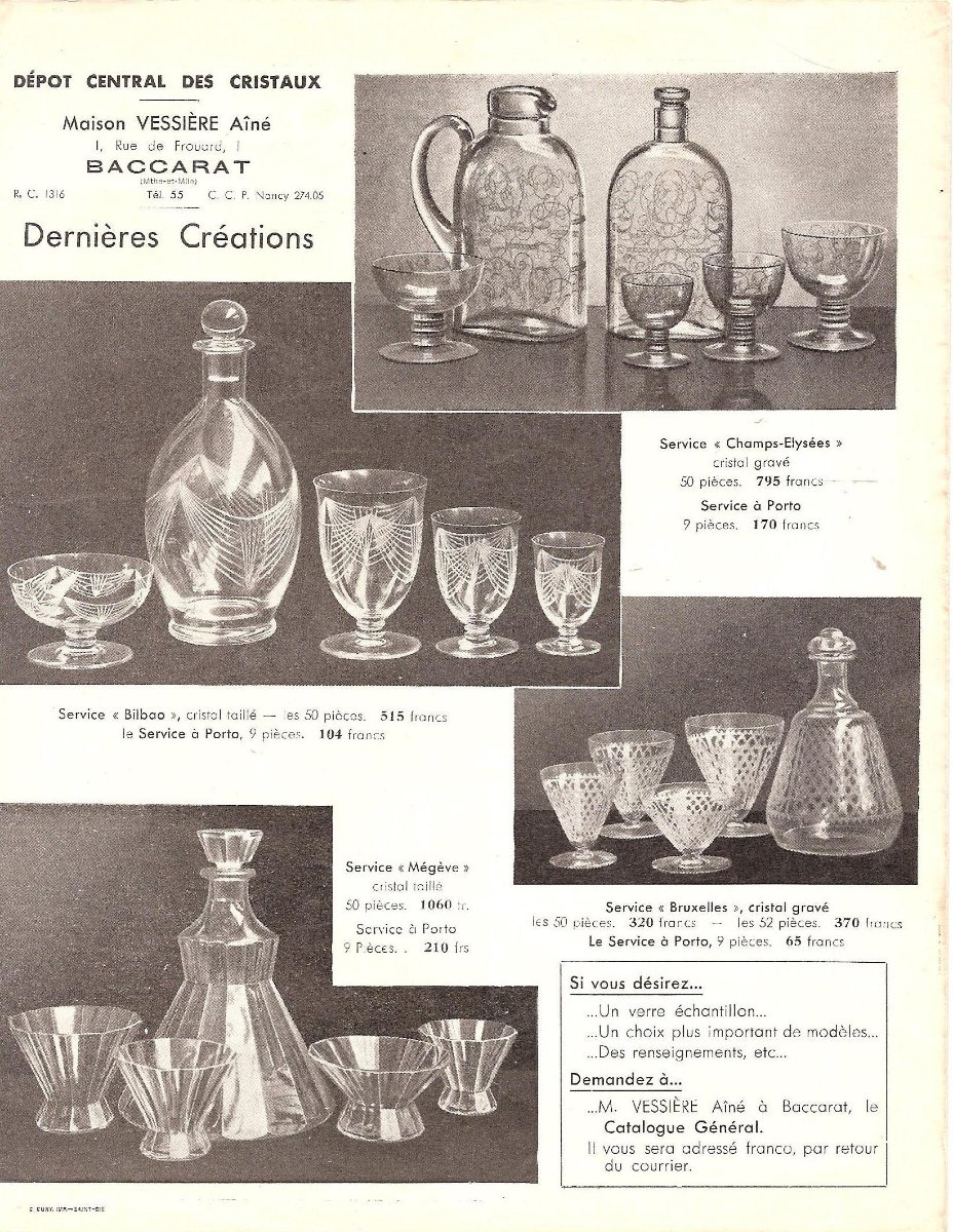 Carafe à vin en cristal de Baccarat modèle Bruxelles-photo-8