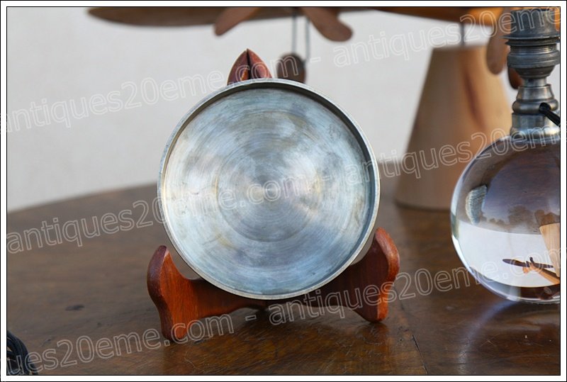 Lampe moderniste cristal de Baccarat et Jacques Adnet-photo-2