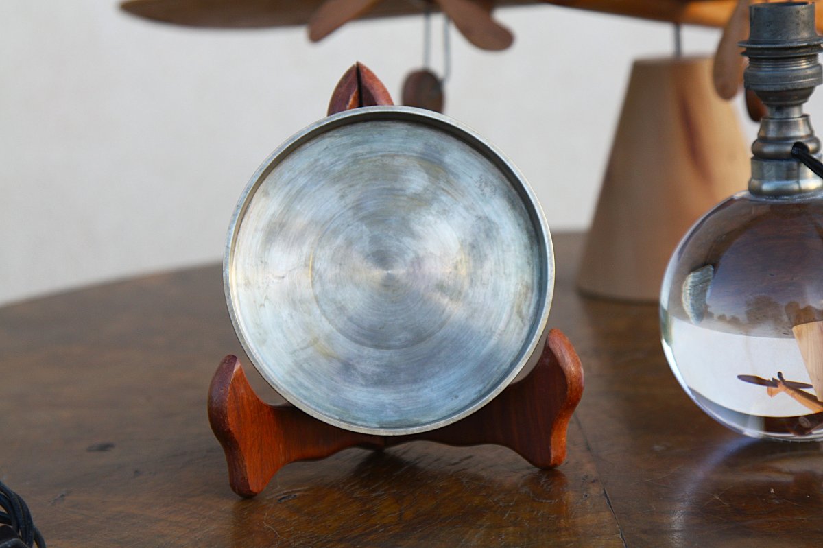 Modernist Crystal Lamp By Baccarat And Jacques Adnet-photo-1