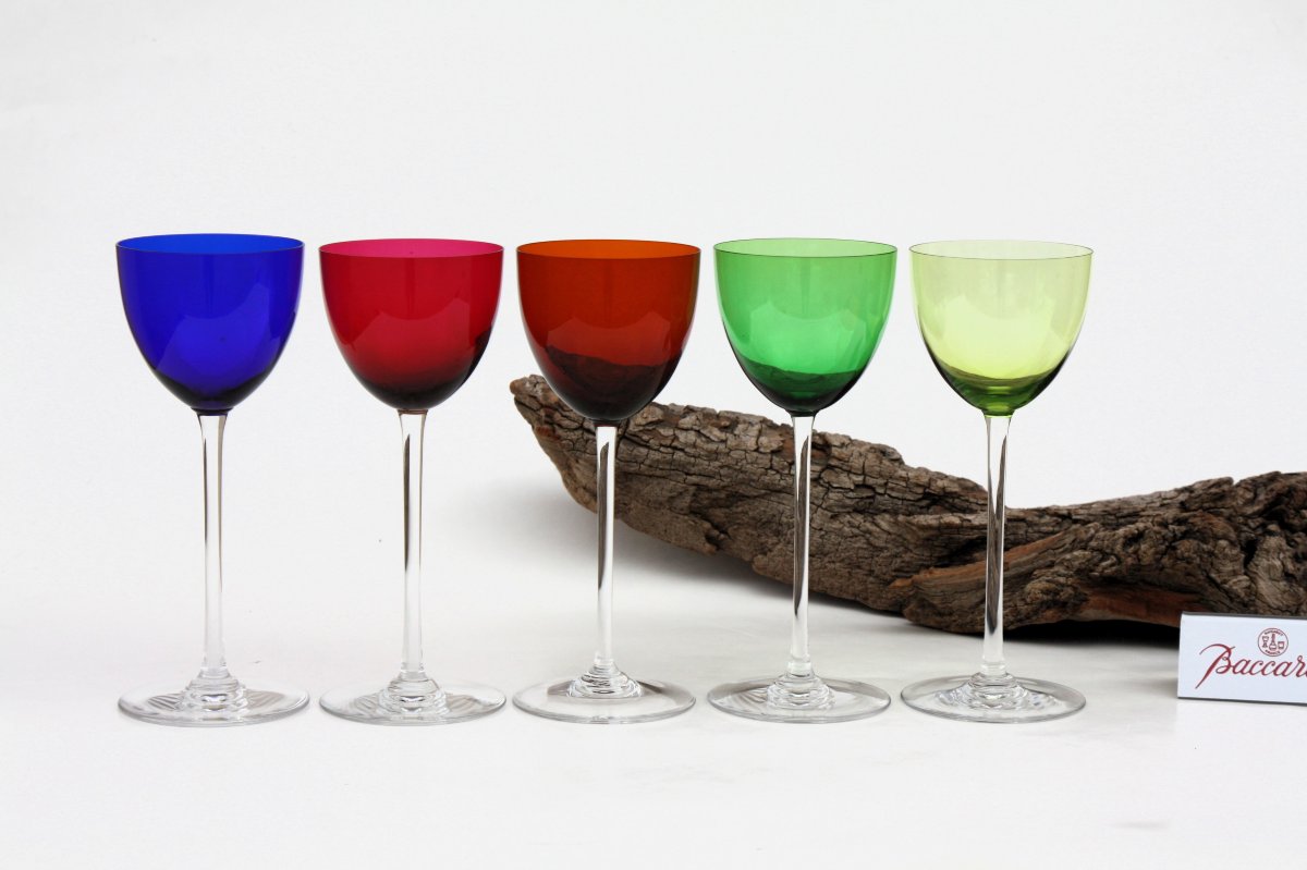 Set de 5 verres à vin du Rhin en cristal Baccarat Perfection-photo-4