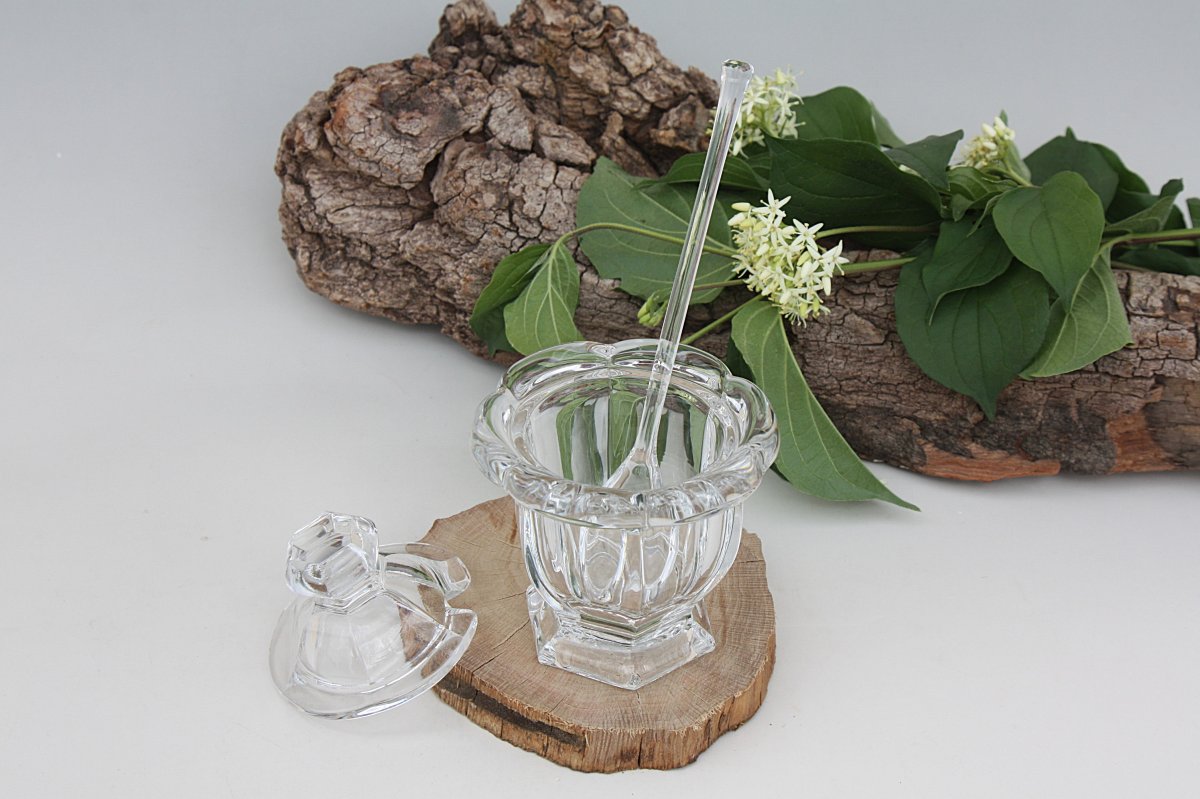 Moutardier en cristal de Baccarat modèle Harcourt Missouri-photo-1