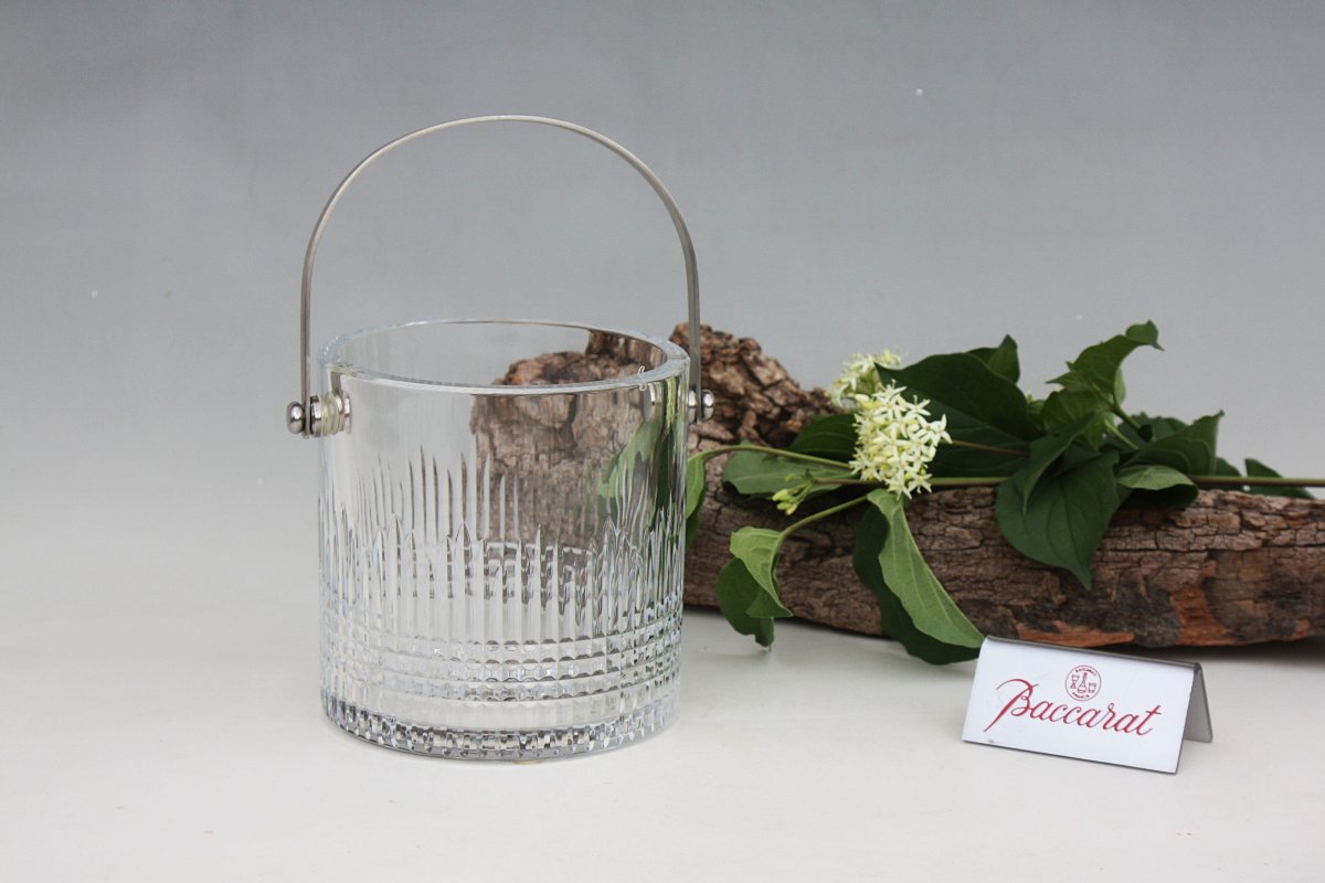 Seau à glace en cristal de Baccarat modèle Nancy-photo-2