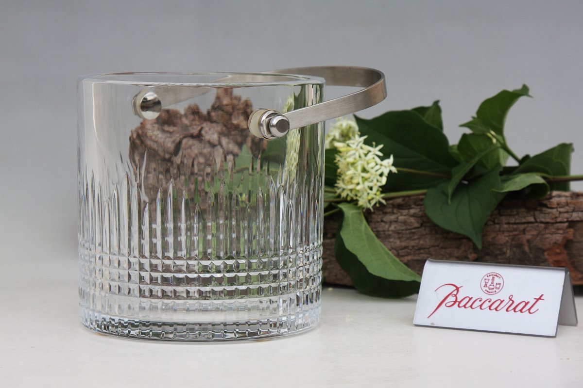 Seau à glace en cristal de Baccarat modèle Nancy-photo-4