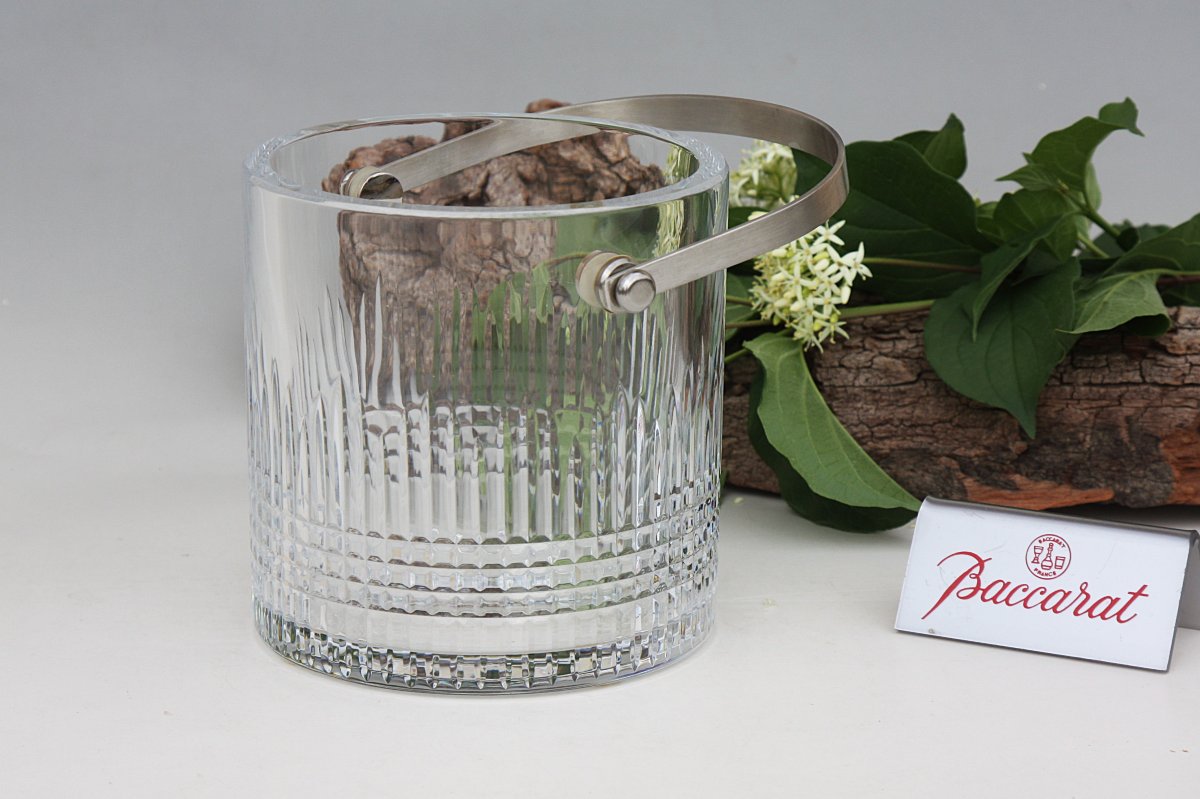 Seau à glace en cristal de Baccarat modèle Nancy-photo-3