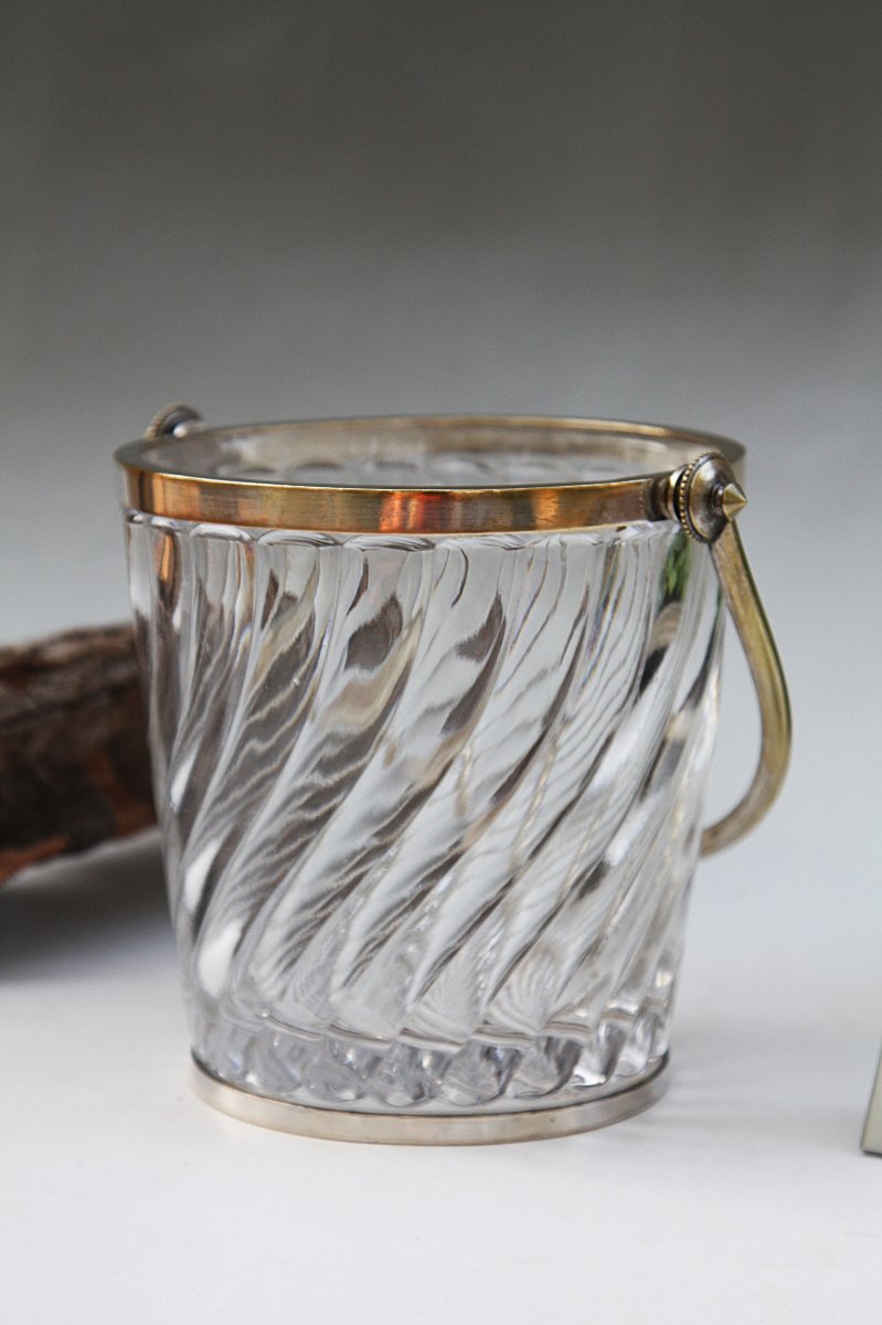 Seau à glace en cristal de Baccarat modèle Bambou Tors-photo-6