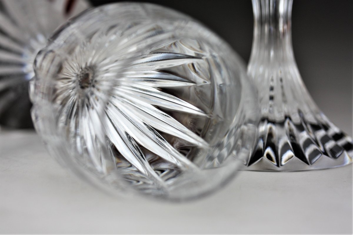Set de 6 flûtes à vodka ou liqueur en cristal de Baccarat, modèle Massena-photo-4