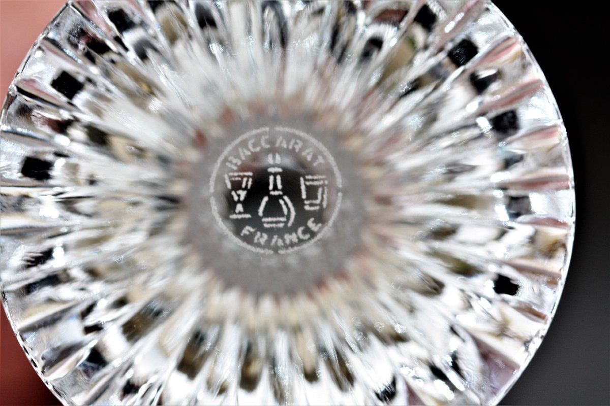 Set de 6 flûtes à vodka ou liqueur en cristal de Baccarat, modèle Massena-photo-6