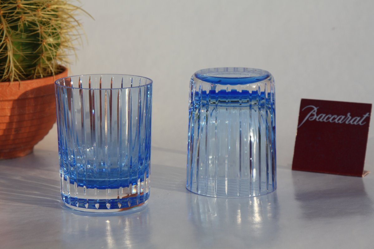 Set de 2 verres à whisky en cristal de Baccarat modèle Harmonie