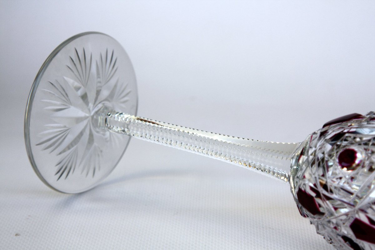 Baccarat Crystal Roemer Glass, Lagny Model (purple)-photo-1