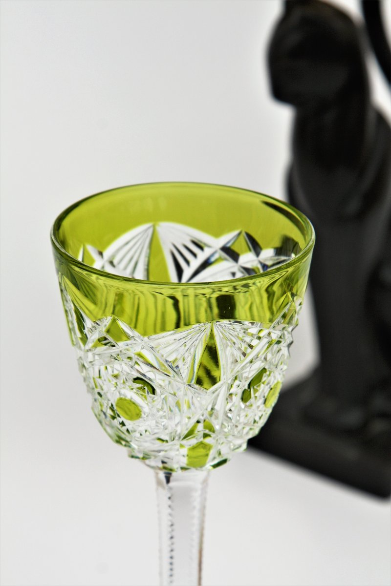 Baccarat Crystal Roemer Glass, Lagny Mousse Model-photo-4