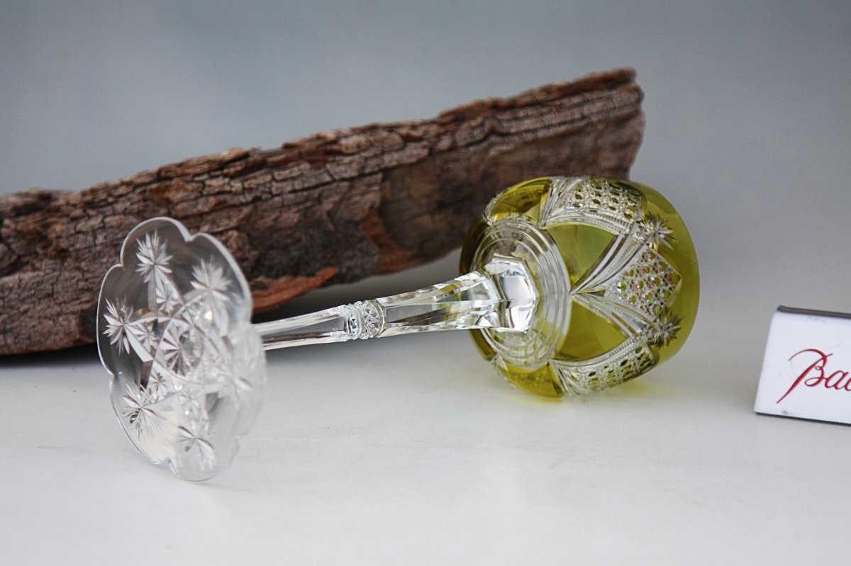 Baccarat Crystal Roemer Glass, Elbeuf Model-photo-3