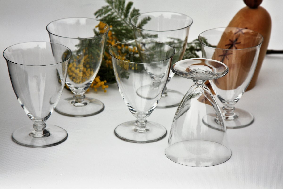 Set de 6 verres à eau en cristal de Baccarat modèle Murcie