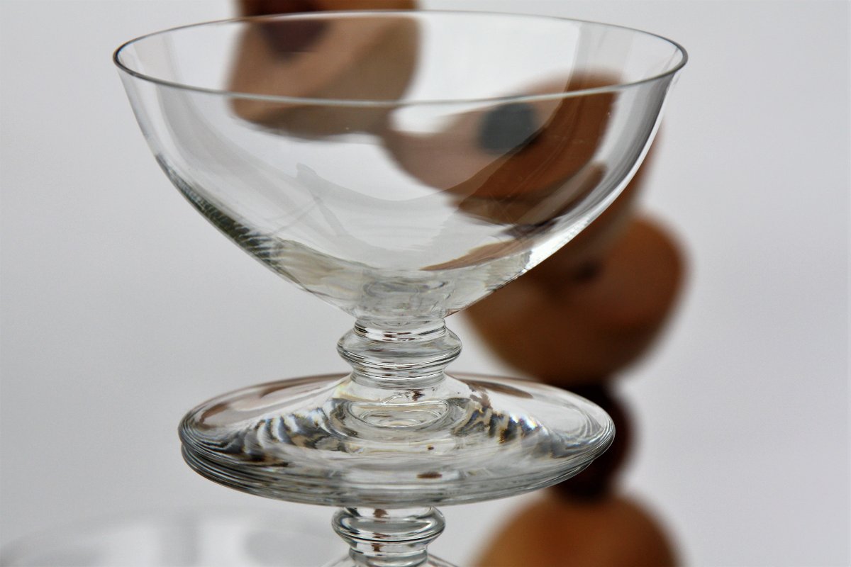 Set de 6 coupes à Champagne en cristal de Baccarat, modèle Murcie-photo-4