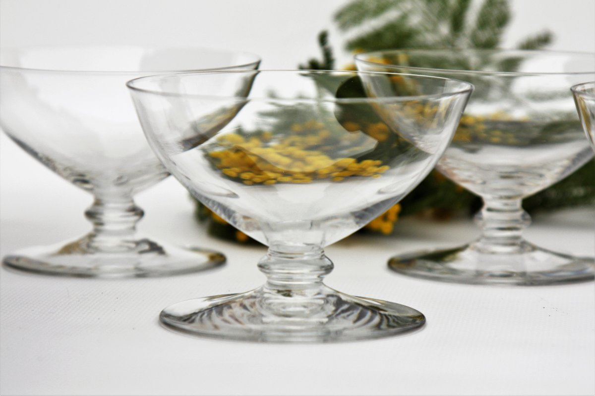 Set de 6 coupes à Champagne en cristal de Baccarat, modèle Murcie-photo-1
