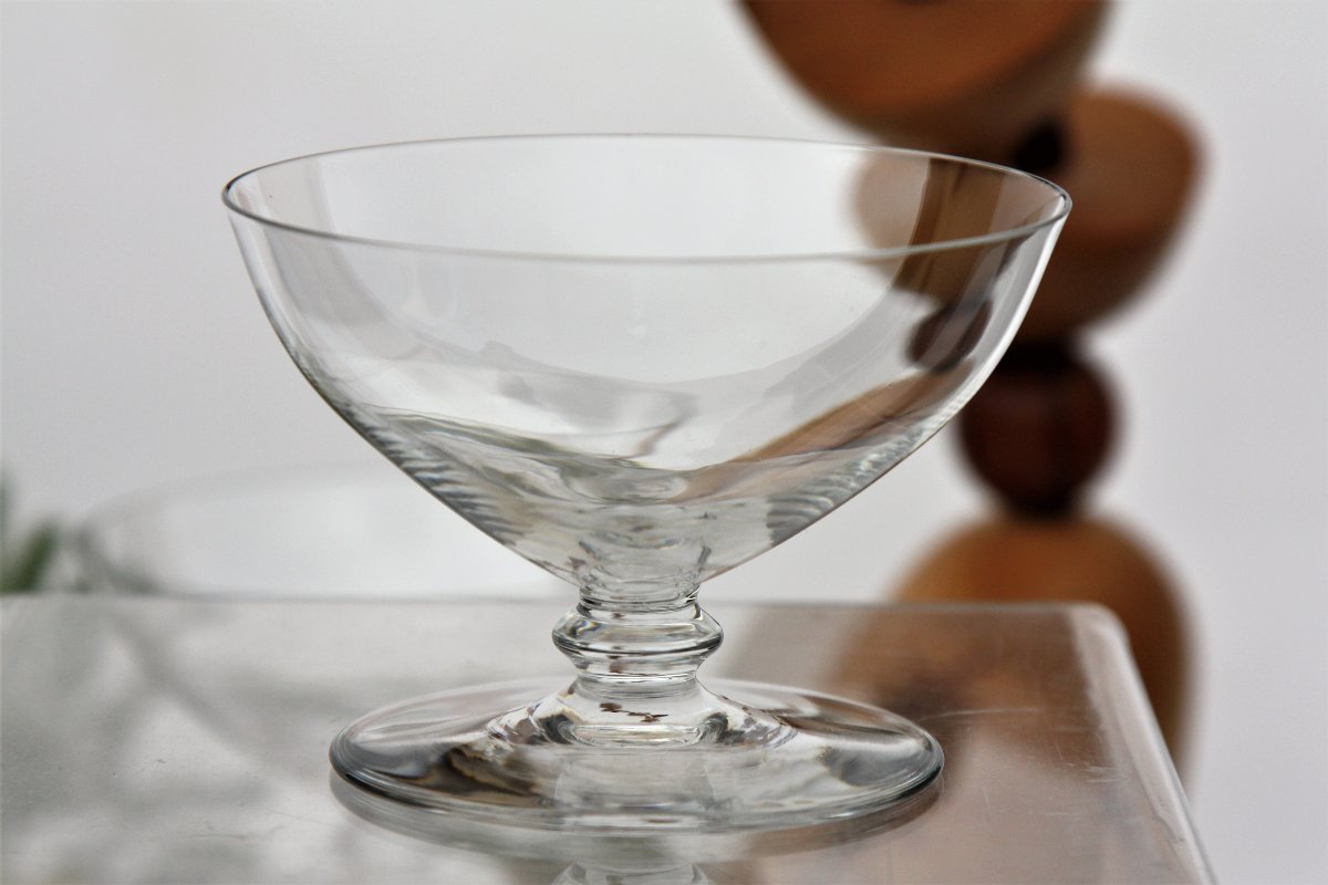 Set de 6 coupes à Champagne en cristal de Baccarat, modèle Murcie-photo-2