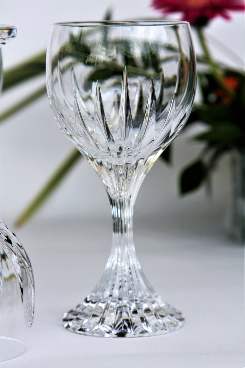 Set de 6 verres à eau en cristal de Baccarat modèle Massena-photo-2