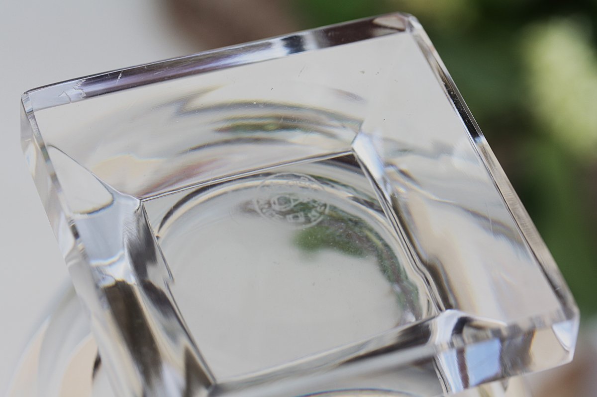 Rare carafe à Marc de Bourgogne en cristal de Baccarat modèle Maladetta-photo-6