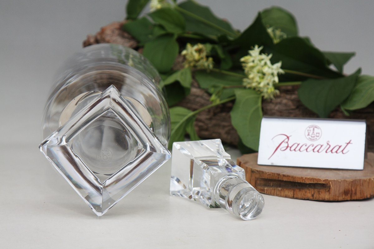 Rare Baccarat Crystal Calvados Decanter, "maladetta" Model-photo-4