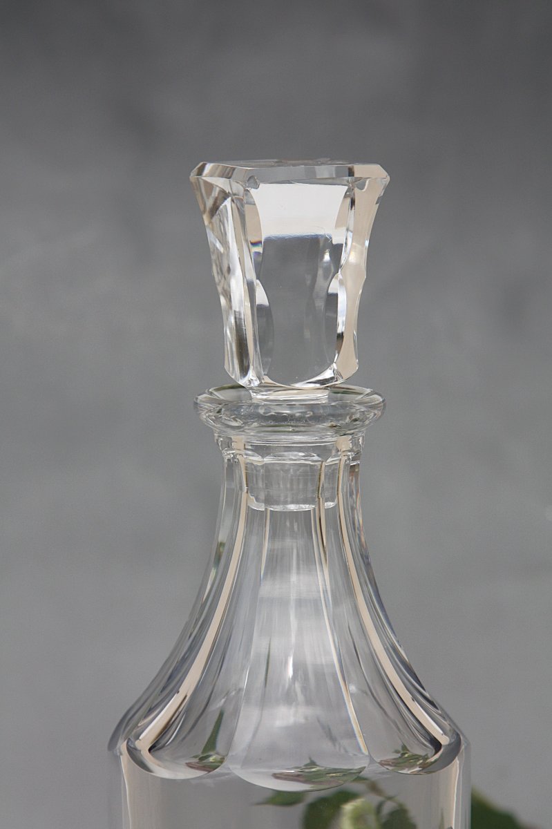 Rare Baccarat Crystal Calvados Decanter, "maladetta" Model-photo-6