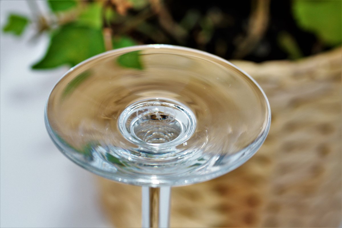 Set de 6 flûtes à cocktail ou Champagne en cristal de Baccarat modèle Nancy-photo-3