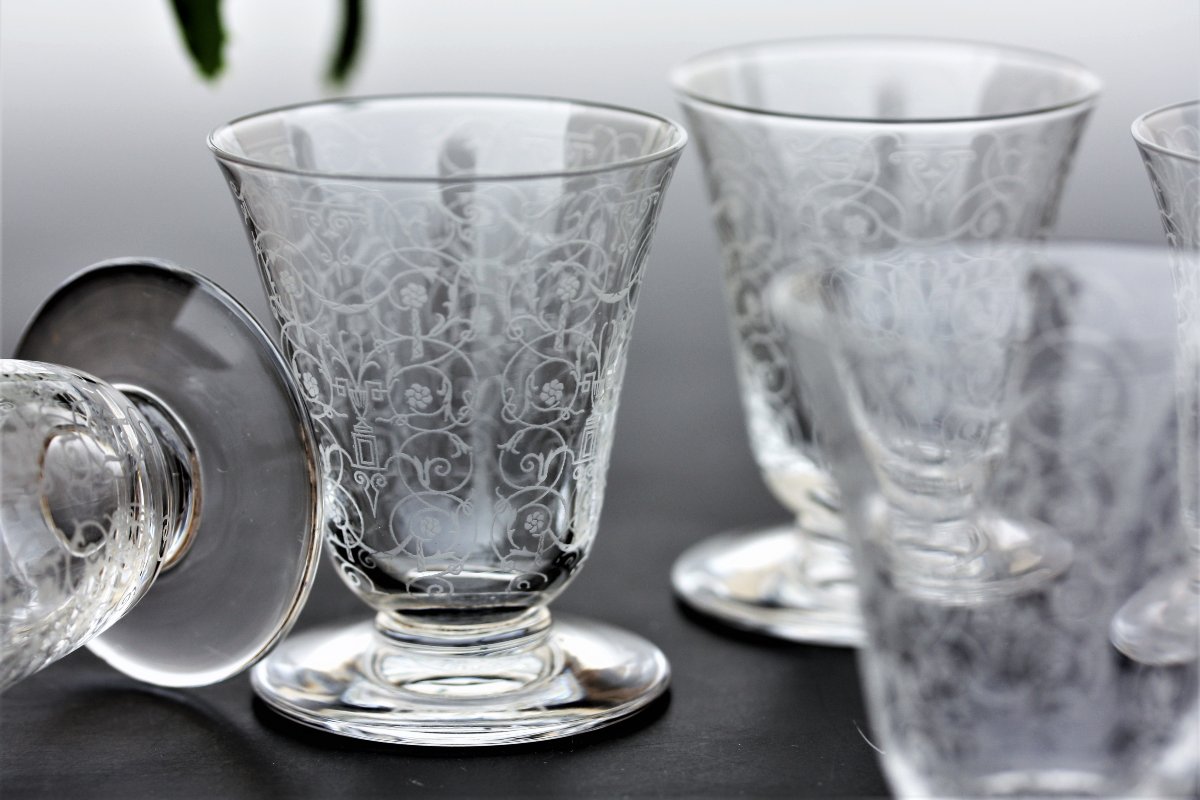 Set de 6 verres à vin n°4 en cristal de Baccarat modèle Michelangelo-photo-2