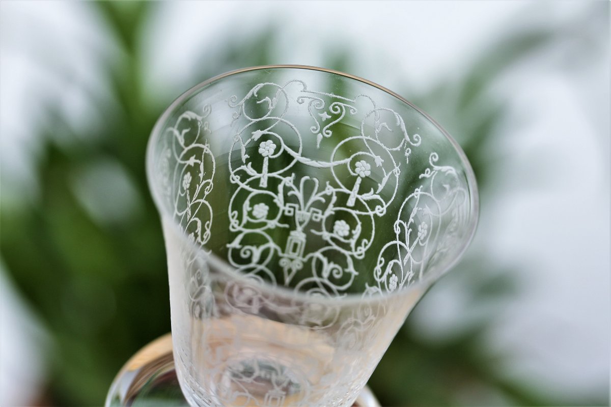 Set de 6 verres à vin n°4 en cristal de Baccarat modèle Michelangelo-photo-3