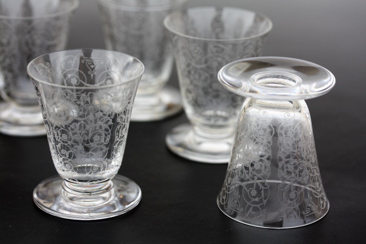 Set de 6 verres à vin n°4 en cristal de Baccarat modèle Michelangelo-photo-2