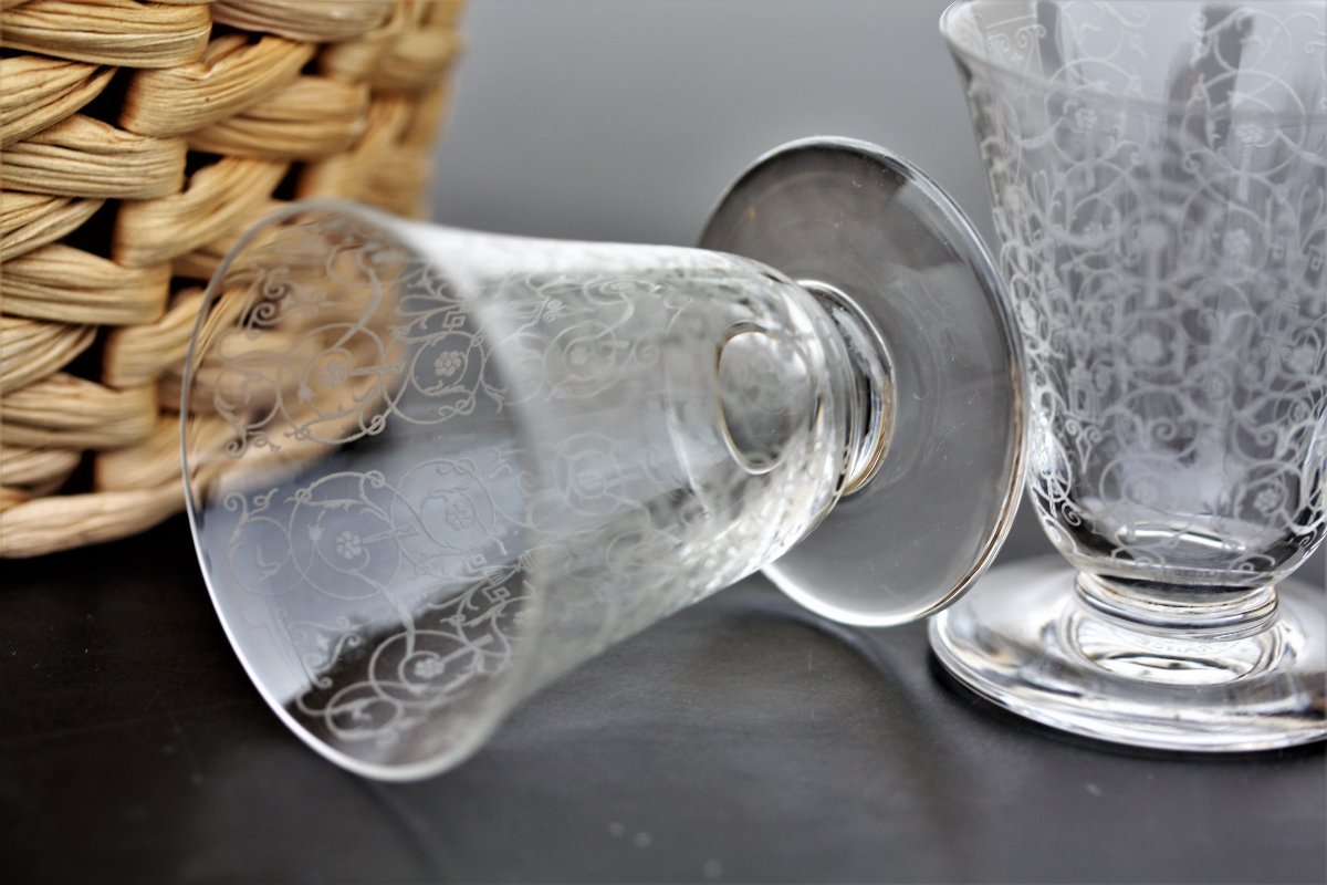 Set de 6 verres à vin n°4 en cristal de Baccarat modèle Michelangelo-photo-3